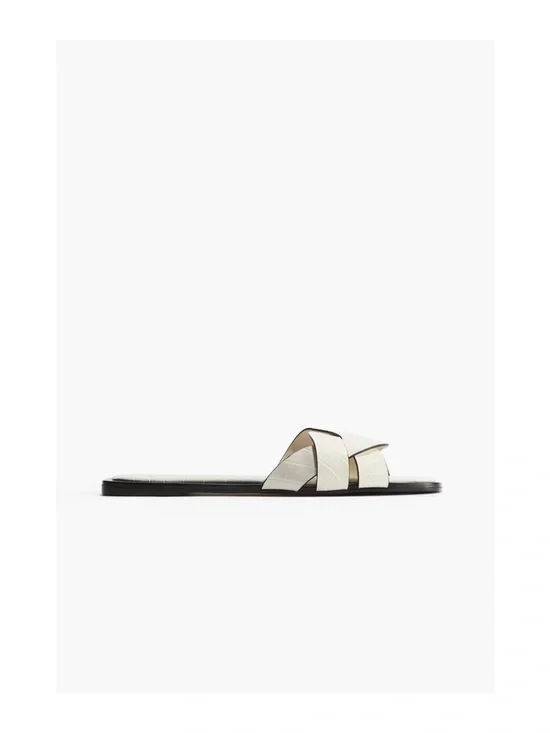 H&M White Braided Slide Sandals - Picture 4 of 4